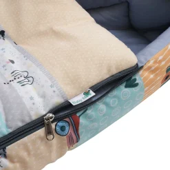 Baby Moo Bear in Car Premium Carry Nest Velvet With Hosiery Lining Sleeping Bag - Yellow