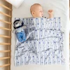 Baby Moo Bear Snuggle Buddy Soft Rattle and Plush Blanket Gift Toy Blanket - Blue