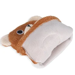 Baby Moo BFF Bear Bath Time Fun Hand Puppet Loofah Bath Glove - Brown