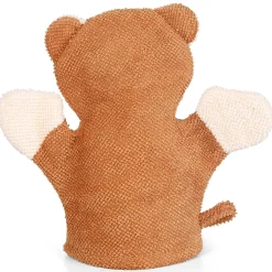 Baby Moo BFF Bear Bath Time Fun Hand Puppet Loofah Bath Glove - Brown