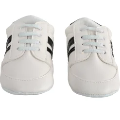 Baby Moo Black Stripes On White Sneakers