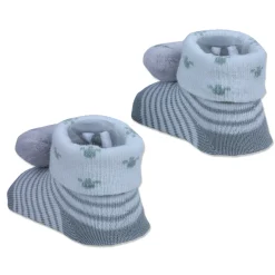 Baby Moo Blushing Koala Cotton Anti-Skid 3D Socks - Grey