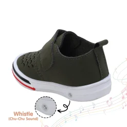 Baby Moo Breathable Velcro Strap Anti-Skid Chu Chu Sound Sneakers - Green