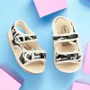 Baby Moo Camouflage Print Anti-Skid Velcro Floater Sandals - Beige, Military