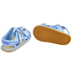 Baby Moo Camouflage Print Blue Open Toe Sandals