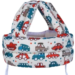 Baby Moo Car & Truck Head Protection Adjustable Cushioned Safety Helmet - Cream