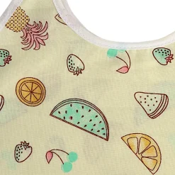 Baby Moo Car And Nature Theme Round Neck Sleeveless Tie Knot Cotton Jhablas 5 Pcs - Yellow, Multicolour