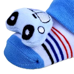 Baby Moo Car Cotton Anti-Skid 3D Socks - Blue
