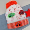 Baby Moo Car Pom Pom Breathable Beanie Warm Knitted Woollen Cap - Orange