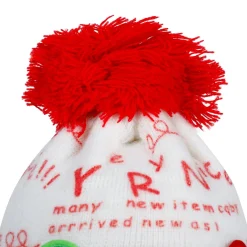 Baby Moo Car Pom Pom Breathable Beanie Warm Knitted Woollen Cap - Red