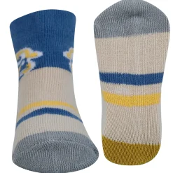 Baby Moo Car Printed Soft Socks Pack of 5 - Blue, Grey