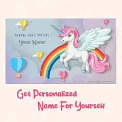 Baby Moo Celestial Unicorn 40 Gift Card Pack Personalised Wish Tags - Multicolour