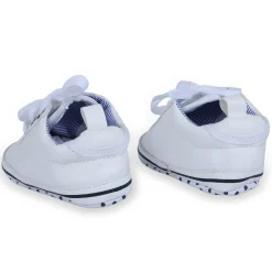 Baby Moo Classic Soft Sole Anti-Slip Booties - White
