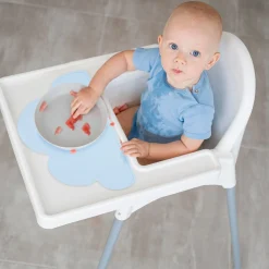 Baby Moo Cloud Shaped Kids Dining Table Silicone Waterproof Placemat - Blue