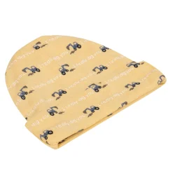 Baby Moo Construction Truck Infants Ultra Soft 100% Cotton All Season Pack of 5 Caps - Blue