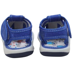 Baby Moo Cool Robot Velcro Strap Anti-Skid Chu Chu Sound Sandals - Blue