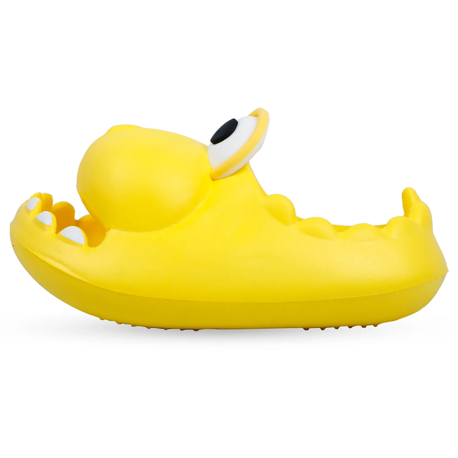Baby Moo Crocodile Beach Slippers 3D Cartoon Sliders - Yellow