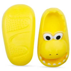 Baby Moo Crocodile Beach Slippers 3D Cartoon Sliders - Yellow