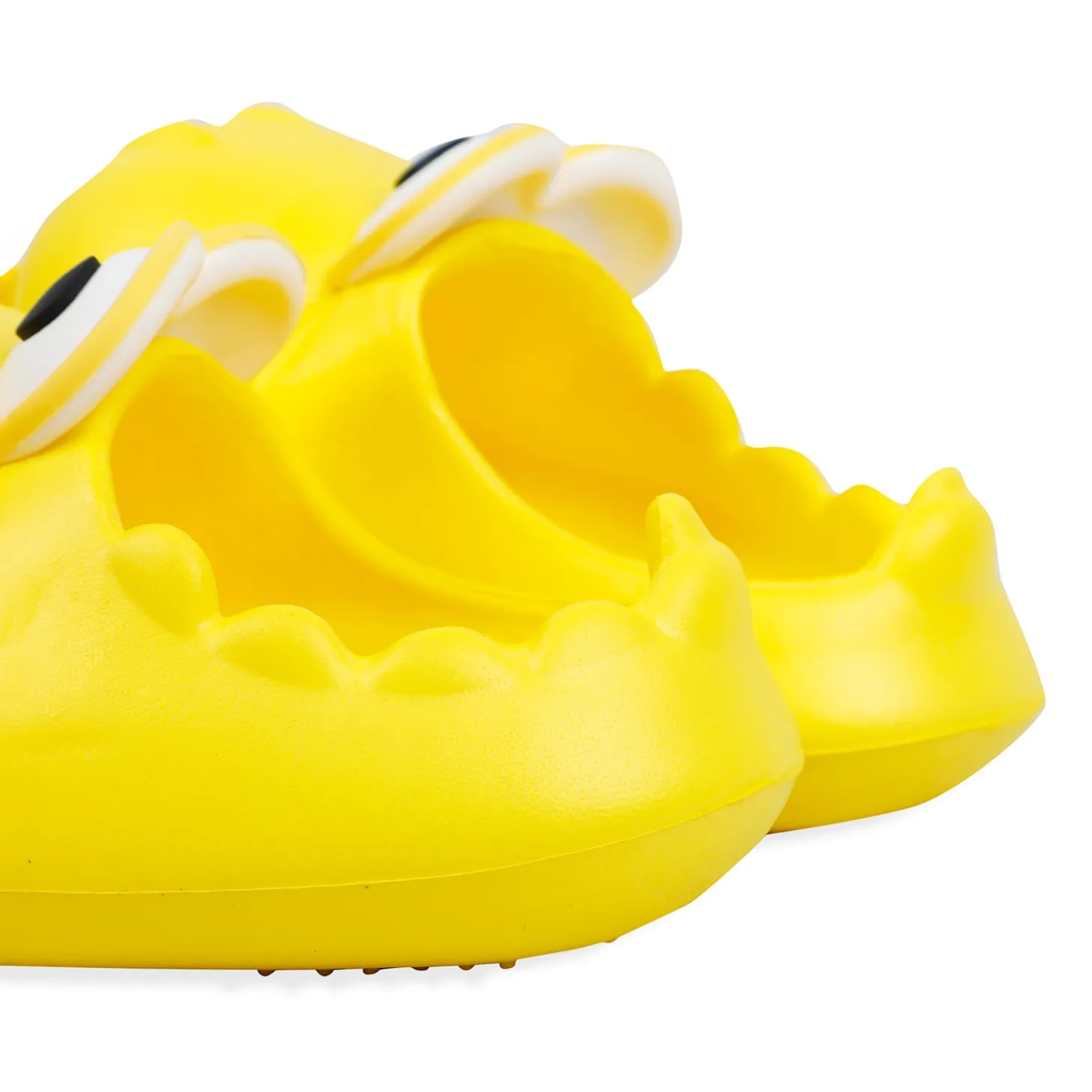 Baby Moo Crocodile Beach Slippers 3D Cartoon Sliders - Yellow