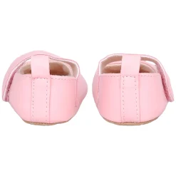 Baby Moo Crown Sequin Partywear Anti-Skid Ballerina Booties - Pink