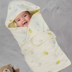 Baby Moo Cuddly Pet 100 % Cotton Wrapper - Yellow
