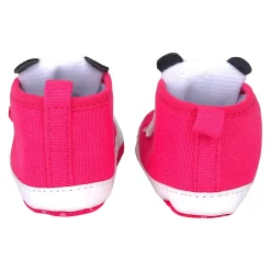 Baby Moo Cute Panda Velcro Anti-Skid Canvas Sneakers - Pink