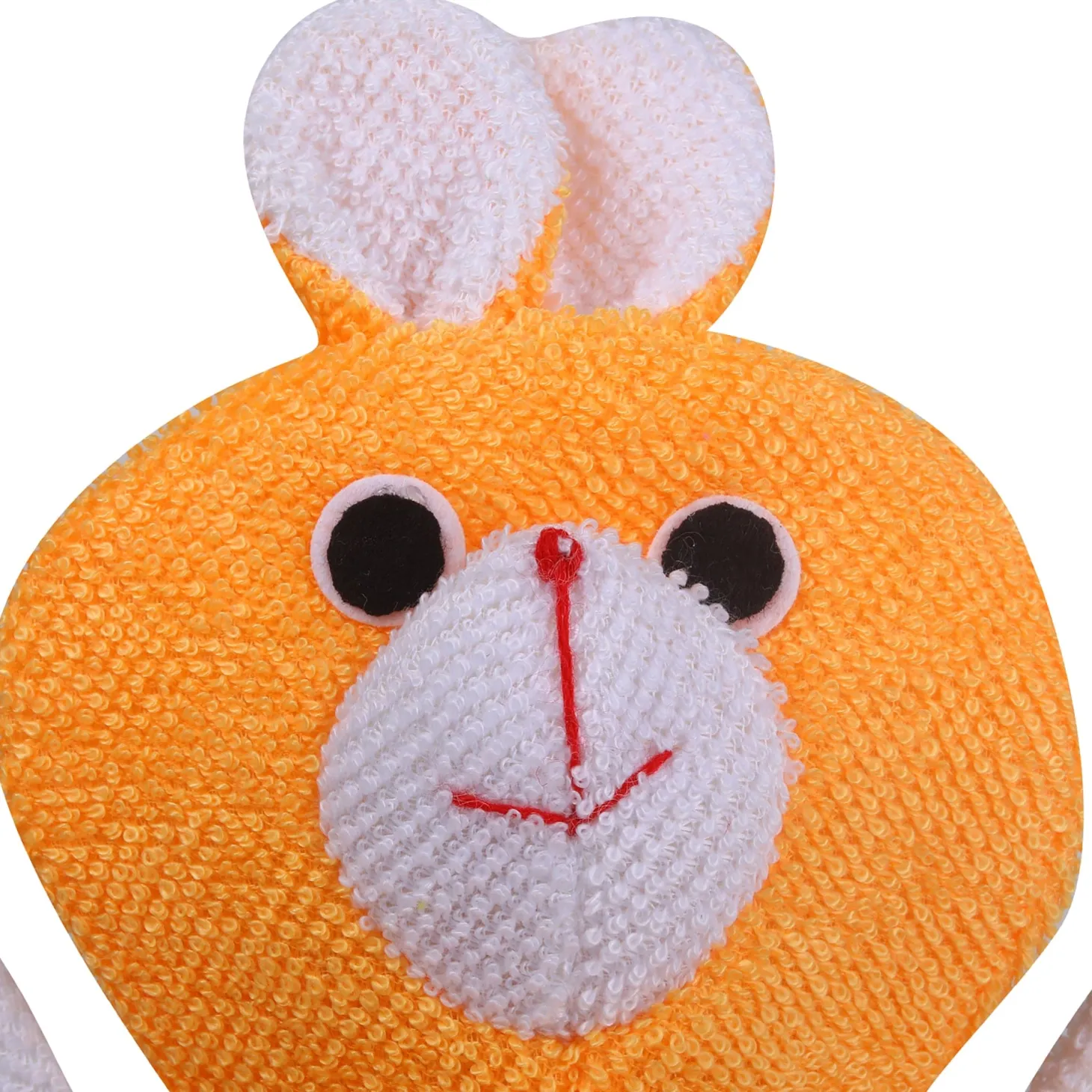 Baby Moo Cute Puppy Bath Time Fun Hand Puppet Loofah Bath Glove - Orange
