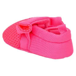 Baby Moo Cute Textured Velcro Straps Anti-Skid Booties - Pink