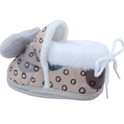 Baby Moo 3D Blushing Kitty Soft Slip-On Anti-Skid Plush Warm Booties - Beige