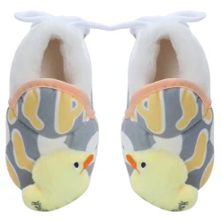 Baby Moo 3D Ducky Duck Soft Slip-On Anti-Skid Plush Warm Booties - Yellow