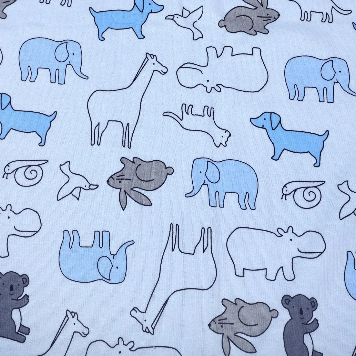 Baby Moo 3D Ear Puppy Soft Reversible Wrapper - Blue