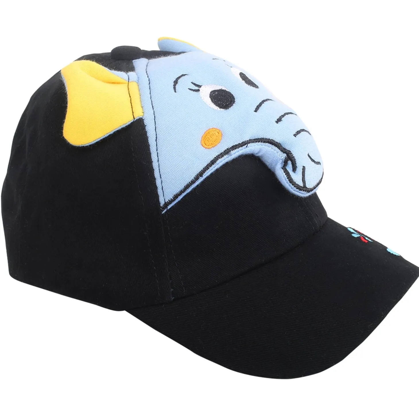 Baby Moo 3D Elephant Black Caps