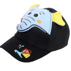 Baby Moo 3D Elephant Black Caps