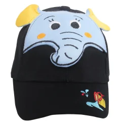 Baby Moo 3D Elephant Black Caps