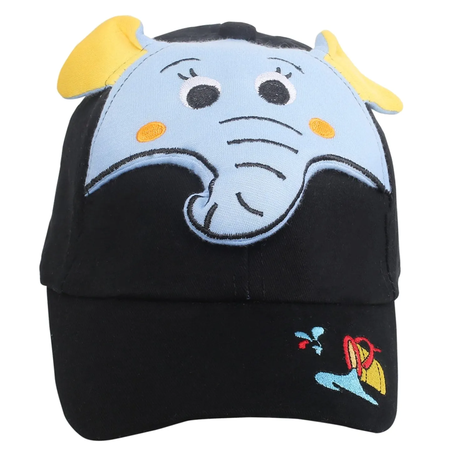 Baby Moo 3D Elephant Black Caps