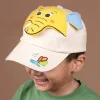 Baby Moo 3D Elephant Cartoon Character Cap - Beige, Yellow