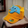 Baby Moo 3D Elephant Cartoon Character Cap - Yellow, Blue