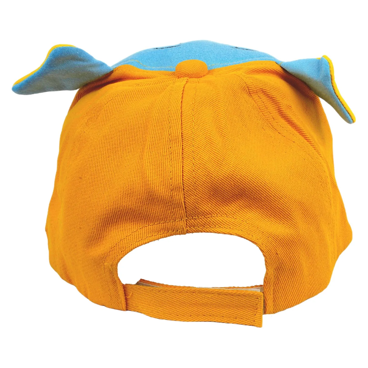 Baby Moo 3D Elephant Cartoon Character Cap - Yellow, Blue