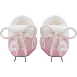 Baby Moo 3D Elephant Soft Slip-On Anti-Skid Plush Warm Booties - Pink