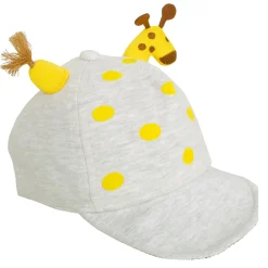 Baby Moo 3D Giraffe Grey Cap