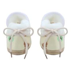 Baby Moo 3D Hunny Bunny Soft Slip-On Anti-Skid Plush Warm Booties - Yellow