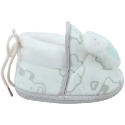 Baby Moo 3D Llama Elephant Prints Soft Slip-On Anti-Skid Plush Warm Booties - Green