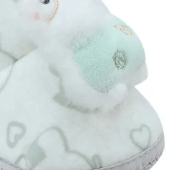 Baby Moo 3D Llama Elephant Prints Soft Slip-On Anti-Skid Plush Warm Booties - Green