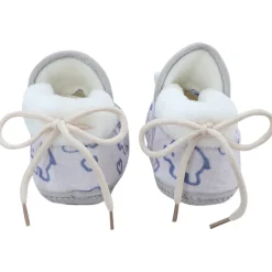Baby Moo 3D Llama Elephant Prints Soft Slip-On Anti-Skid Plush Warm Booties - Blue