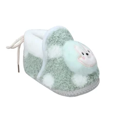 Baby Moo 3D Squirrel Soft Slip-On Anti-Skid Plush Warm Booties - Green