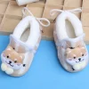Baby Moo 3D Teddy Broad Stripes Soft Slip-On Anti-Skid Plush Warm Booties - Beige