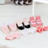 Baby Moo Daddy's Heart Infant Girl 6-Piece Gift Hairband And Socks Set - Pink