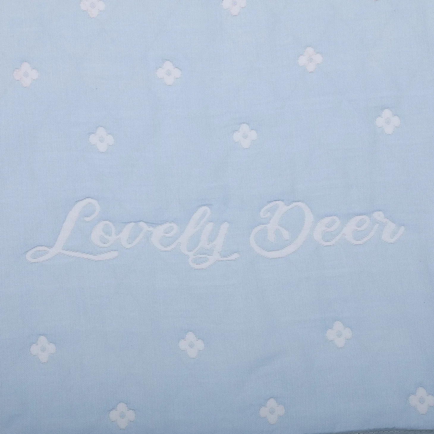Baby Moo Deers In Love All Season Medium Muslin Blanket - Blue