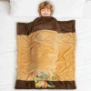 Baby Moo Dino Plush Cotton All Season Nursery Blanket - Brown