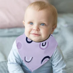 Baby Moo Dino-rrific Cotton 3 Pack Bandana Bibs - Pink